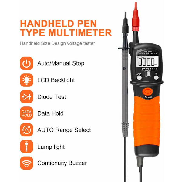 Multimeter, Elektrisk testare, Digital penna multimeter, Multimeter