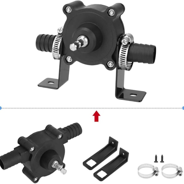 Elektrisk drillpumpe, vannpumpe mini hånd elektrisk drillpumpe Por