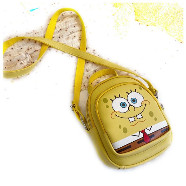 Gul Kawaii Star Spongebob Square Patrick Skulderveske Tekstur