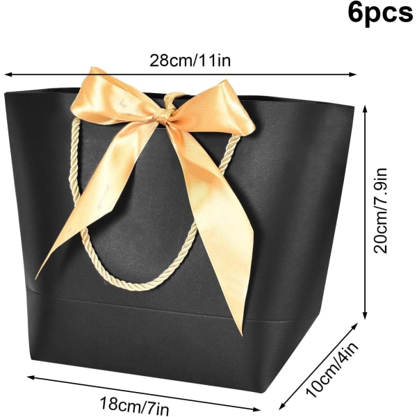 Gift Bags Large Capacity Paper Shopping Bag, 6Pcs Gift Wrapping,