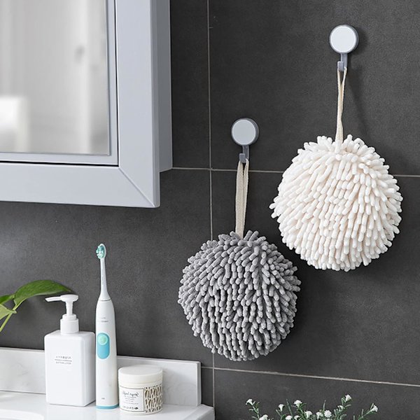 Chenille håndkle sett med 2, mikrofiber badehåndklær, absorberende håndklær