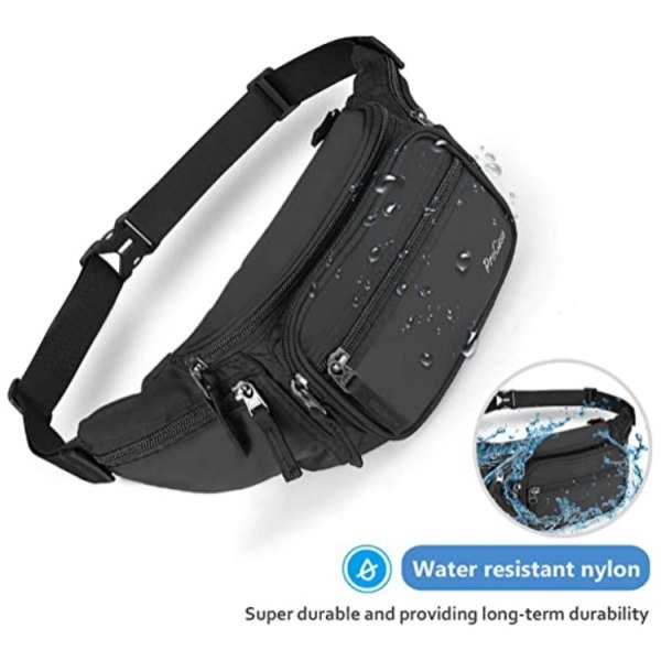 Fanny Pack / Fanny Pack for Menn og Kvinner - Svart Fanny Pack Fann