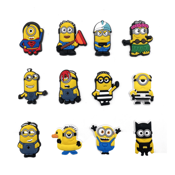 12 stk. Despicable Me Sko Charms Til Clog Croc Sko Gør-det-selv