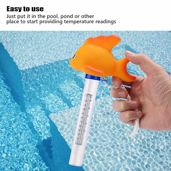 Flydende pooltermometer, (guld) sød flydende pooltermometer