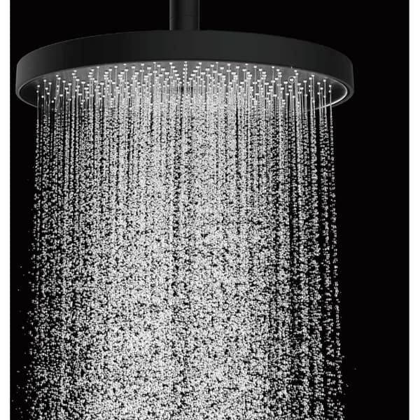 Premium 250 mm duschhuvud - Hydromassage (Svart)