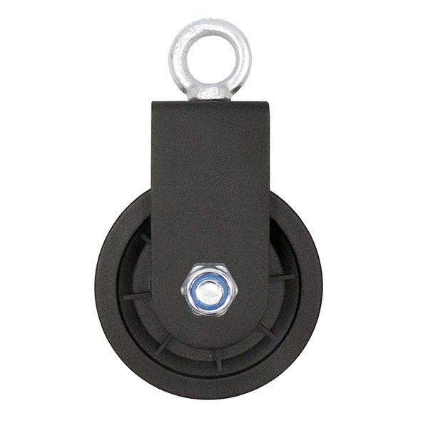 1PC Swivel Pulley Block, Single Pulley Block med U-formad montering