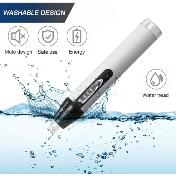 4 in 1 USB-ladattava sähköinen nenä- ja korvakarvatrimmeri, kivuton ja ammattimainen kulmakarvatrimmeri miehille ja naisille