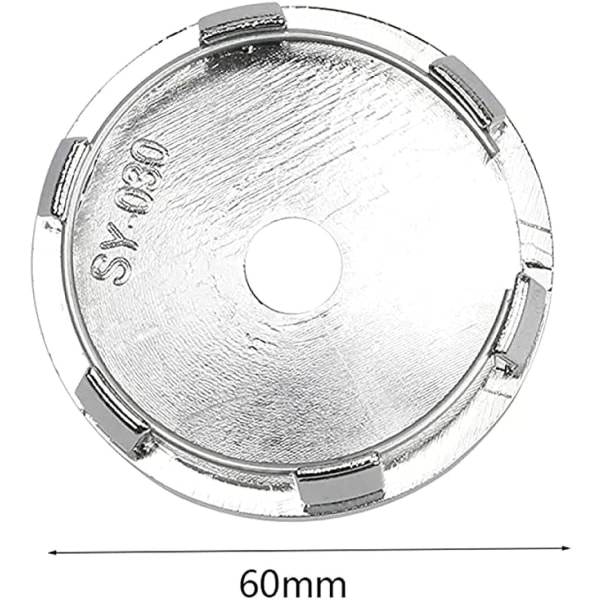 Sats med 4 st. navkapslar för aluminiumfälg 8200043899 Renault 60 mm - Emblem