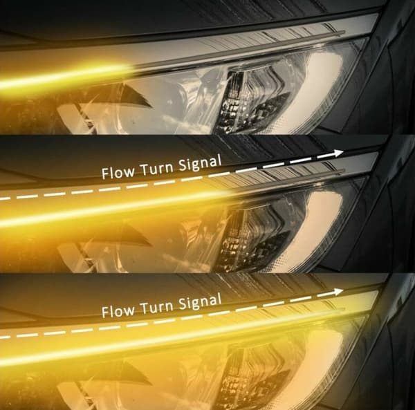 2 stk. Fleksibel LED-lysstrimmel, 60 cm ultra tynd bil LED-rør drejesignal
