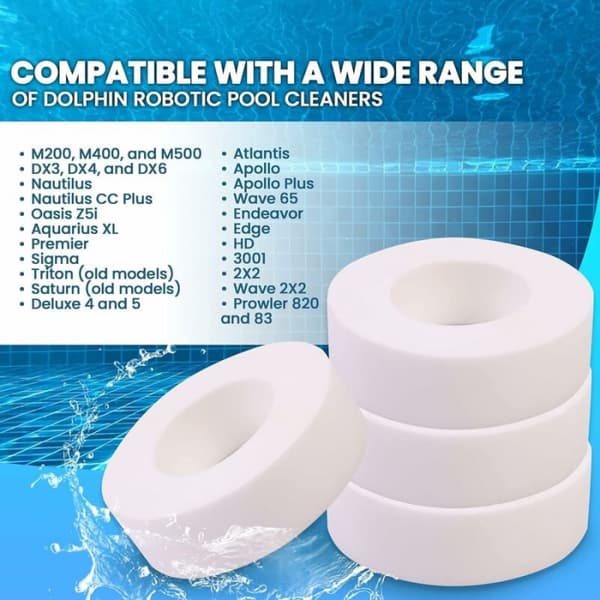 Undervandsrobot Pool Wheel Set - Udskiftning Karabinhage Ring til