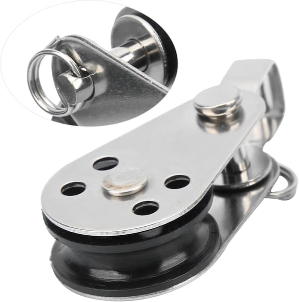 Marine Pulley, 2stk 25mm Rustfritt Stål Nylon Pulley Liten Løfte