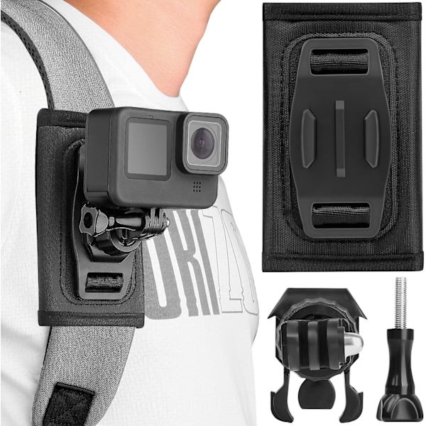 Ryggsäcksremhållare kompatibel med Gopro Hero 1