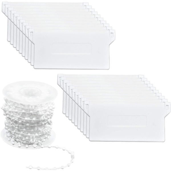 20 stk vertikale persienner bunnvekter bunnlameller 89mm(3,5 tommer) & 10m