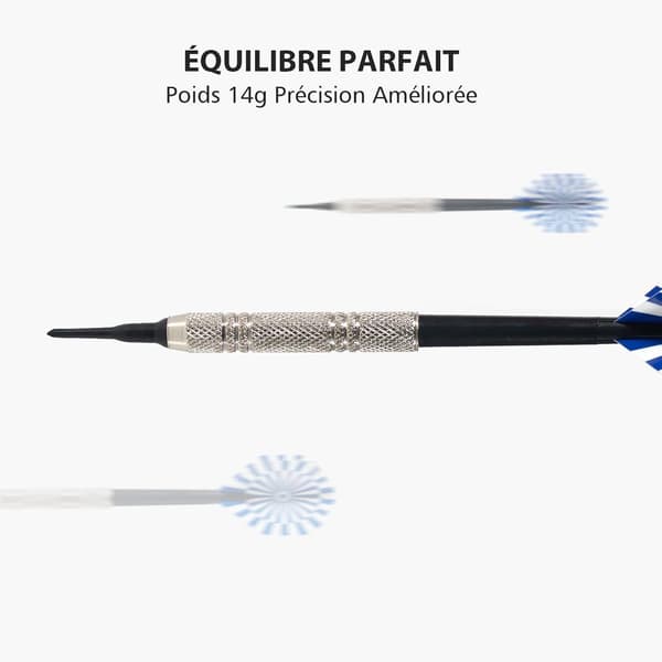 Plasttupp Dart, 12 stk Soft Tip Dartsett med 100 stk erstatningstupper