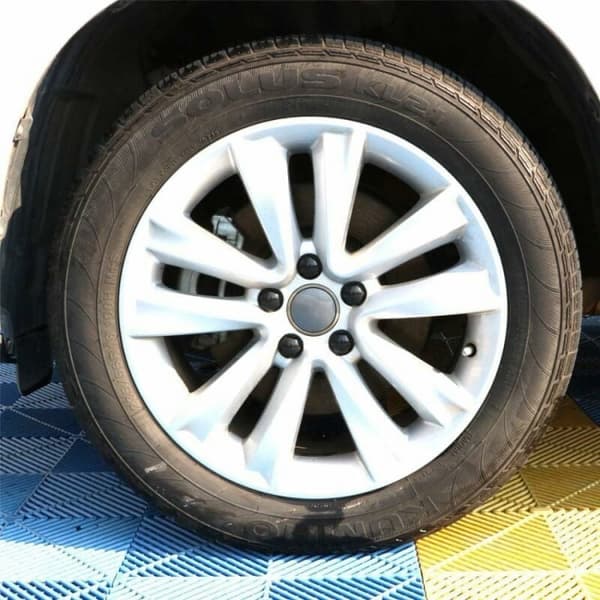 Pakke med 20 sorte hjulmutterdeksler 17mm, hjulmutterdeksler, Hexa