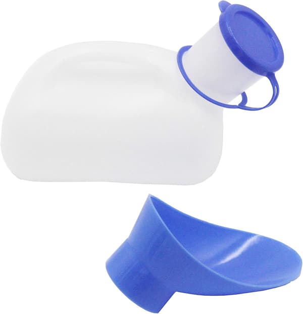 Unisex urinal med lock 1000 ml bärbar man/kvinna