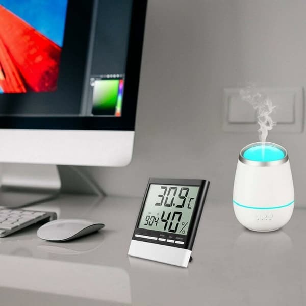 Elektronisk innendørs digital hygrometer-termometer, trådløs digital hygrometer