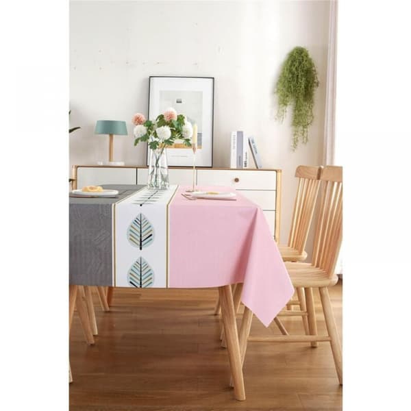 137 x 180 cm Festdug, PVC Farve Patchwork med Bladmønster Elegan
