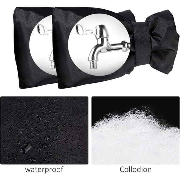 2-pack frostskydd för utomhuskran
