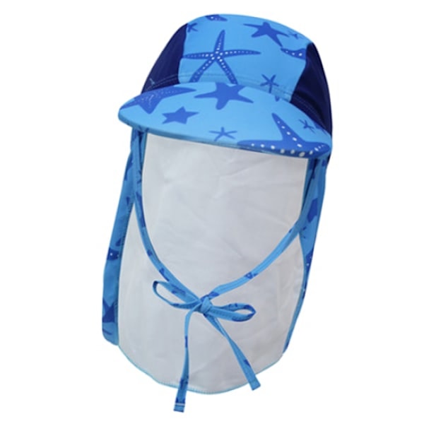 Solhatt for barn, gutter og jenter, bred skygge, sommerstrandhatt med nakkefla
