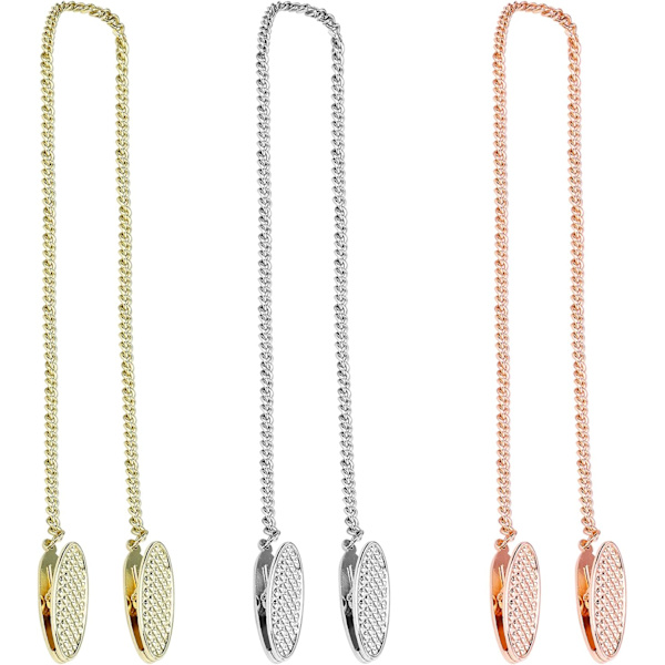Metallkjede klips fleksibel serviettholder for elegante hakeservietter