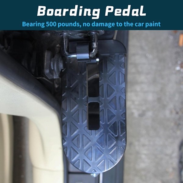 Car Assist Step, 2 sorte sammenklappelige bildørstrin, aluminiumlegering,