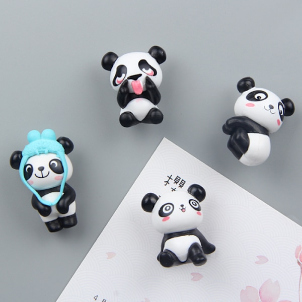 8 kpl Panda-eläinmagneetti, Eläin jääkaappimagneetti, Luova eläin