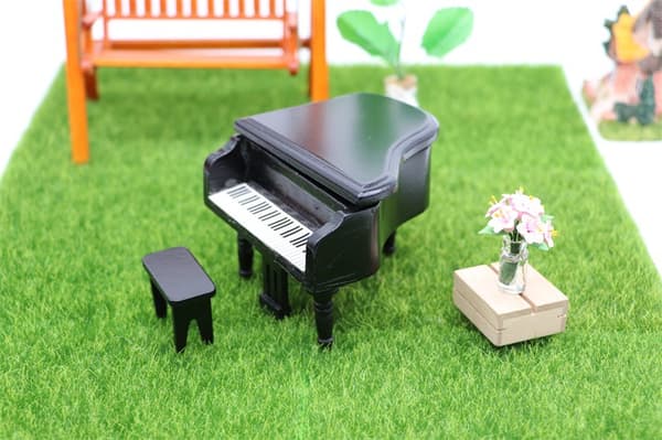 Simuleret pianomodel, 1:12 mini dukkehusmøbler tilbehør