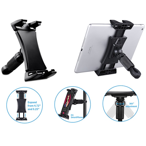 Mobiltelefon iPad Universal Holder Bil Hovedstøtte Fører Elektrisk H