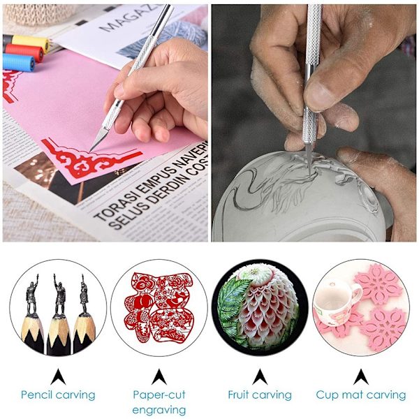 20 st Craft Making Tools Vinyl Embossed Art Flowers Tool Kit DIY