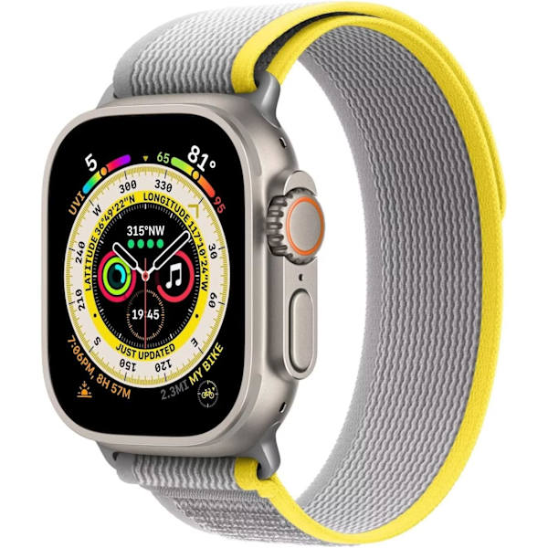 Beige + gul-kompatibel Apple Watch-rem Apple 4567 vill sti