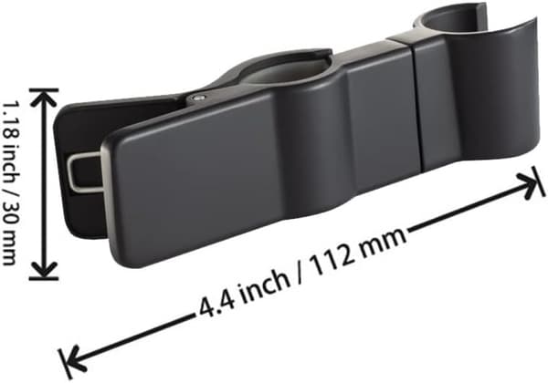 1PC hånddusjbrakett, dusjhodeholder, svart, dusjstang Br