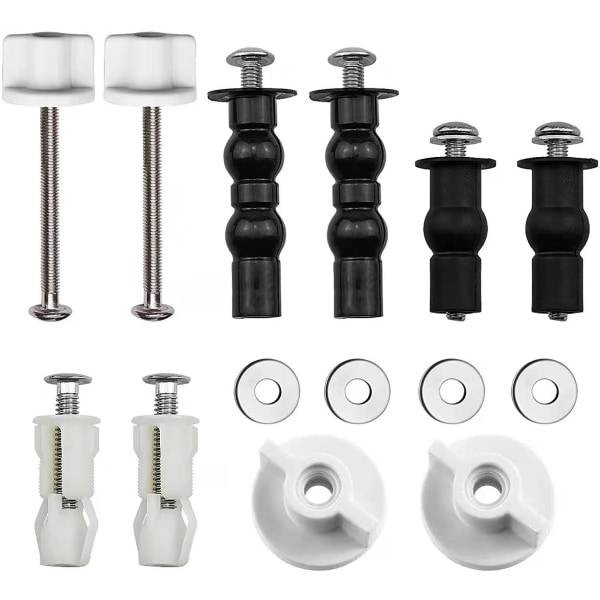 1pc Toilet Seat Hinge Brackets Rubber Expandable Screw Hinge