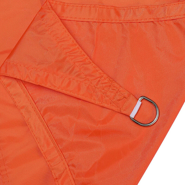 1 stk. 2 x 2 x 2 m orange trekant solsejl UV-beskyttelse sol