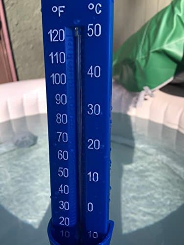 Stort pooltermometer med reb, indbygget lomme og splintfri