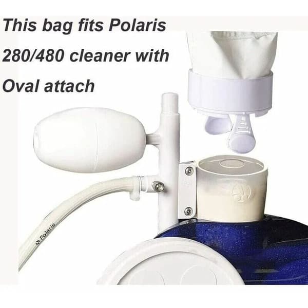 2-pack ersättningsväskor med dragkedja, kompatibel med Polaris 280