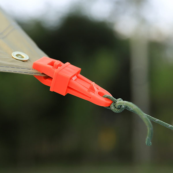 10 stk røde presenningklips, teltklips, plastklips, for camping Ca