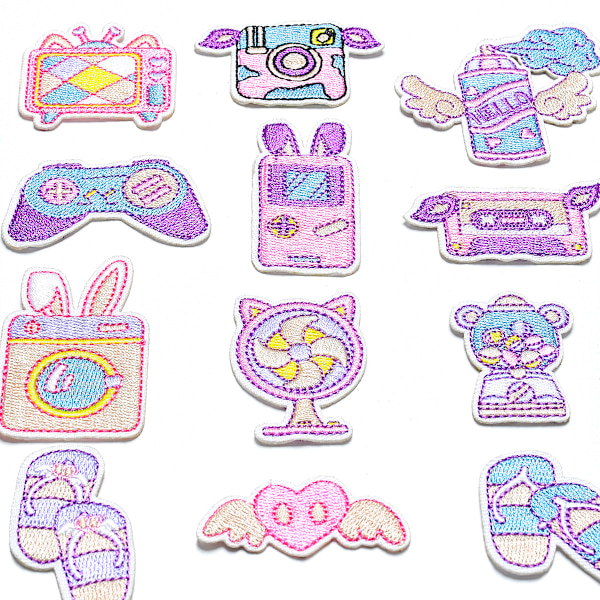 12 broderte diy produsenter patch klær patch broderi e