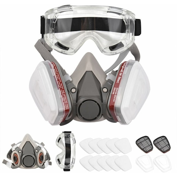 6200 Gjenbrukbar Halvmaske Respirator, Gassmaske, Respiratorisk Pr