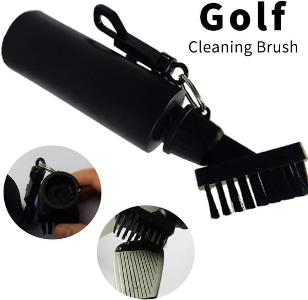 Golf-puhdistusharja golfmailalle, musta, No Zero, musta, yksi koko