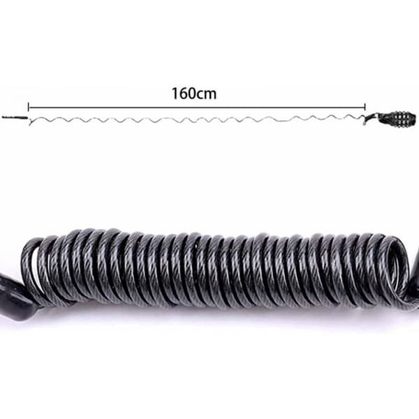 1 stk. 160 cm kabellås sykkellåskode