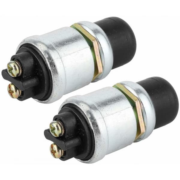 Trykknappbryter 2 stk Horn Motor Startbryter SPST Trykknapp