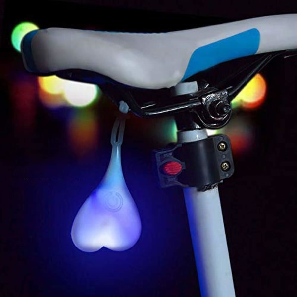 Bike Ball baklys, Bike Heart Warning Lights, Night Essential