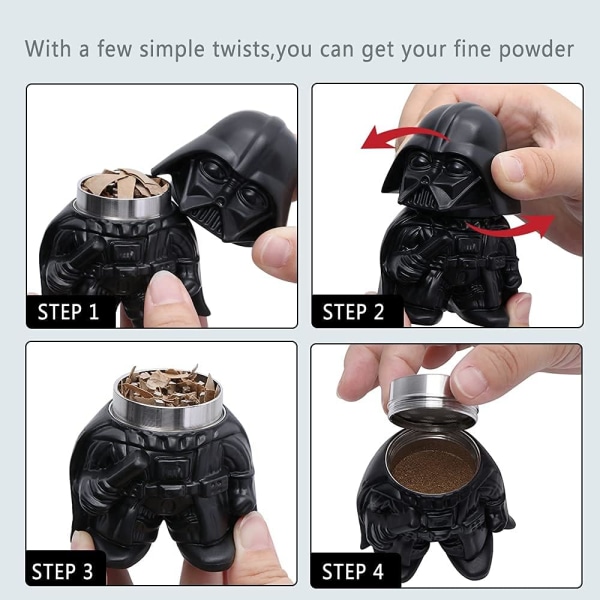 Star Wars Darth Vader Grinder Krydderkvern, Urtekvern med Po