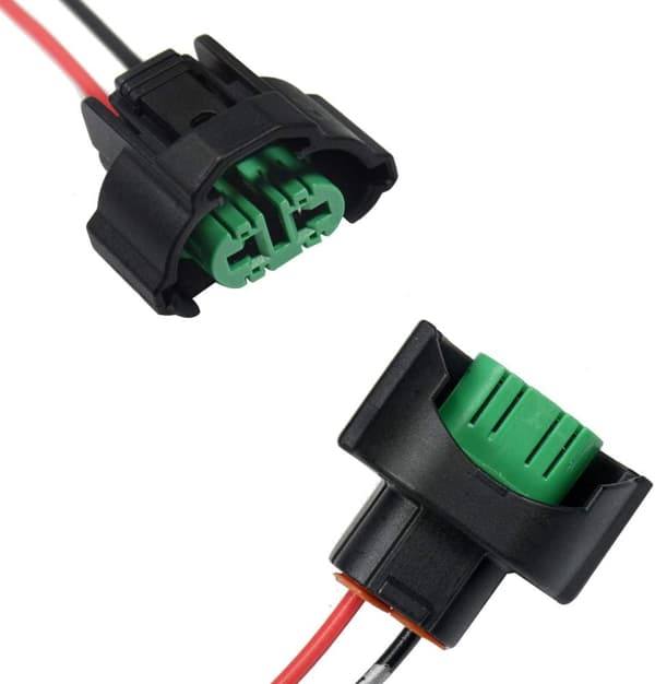 2 x H8 Hunkontakter til LED Tåge Lygte Stik