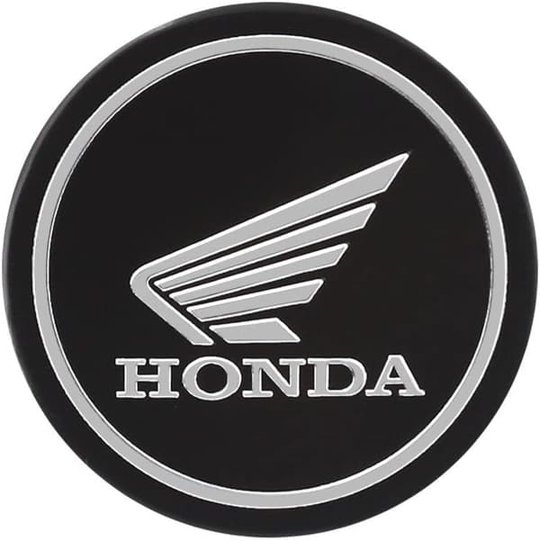[Sæt med 4] 3D sorte metalstickers diameter 6cm kompatibel med H