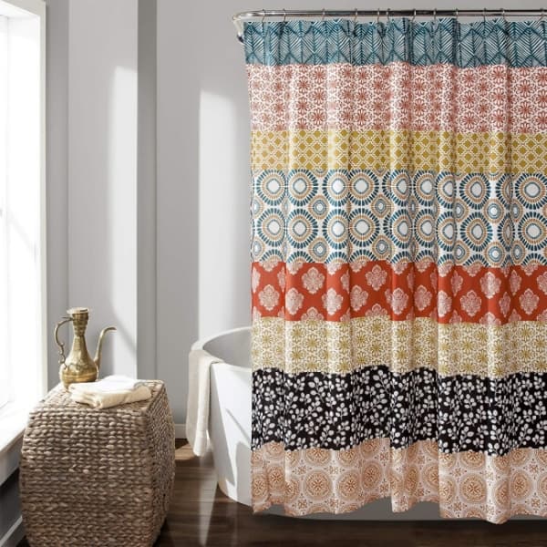 180*180cm Boho Stripe Fargerikt Dristig Design