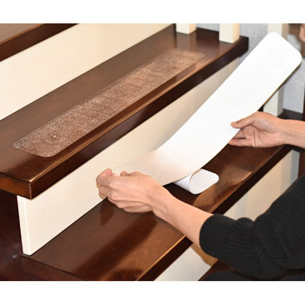 Antislip-trappsteg 10 x 60 cm 15 st, transparent PEVA-antislip