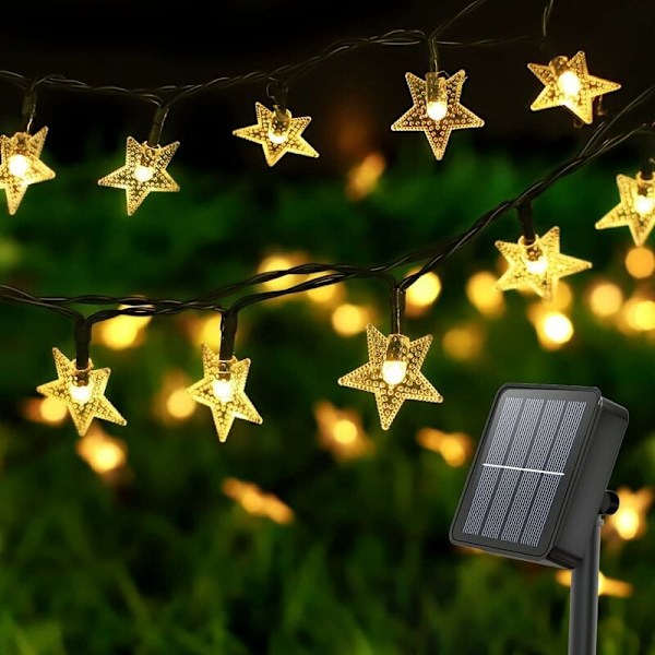 Utomhus solcellslinga, 100 LED solcellslinga utomhus 1