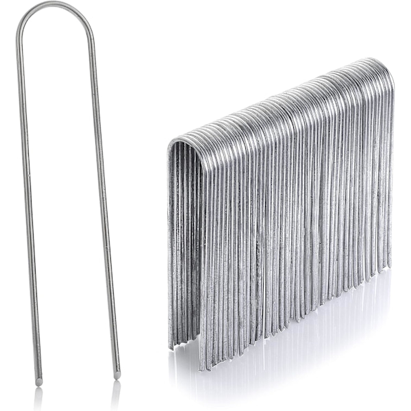 Pakke med 50 rustfrie stålfestepinner, galvanisert, 150 mm høye,